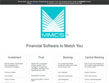 Tablet Screenshot of mimics.com